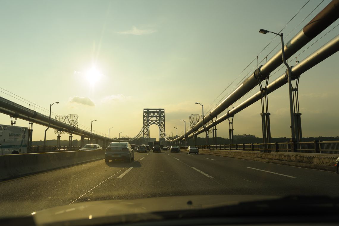 driver's side view george washington bridge