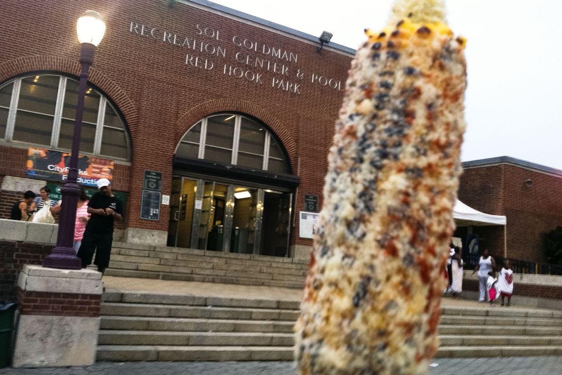 corn cob red hook pool summer