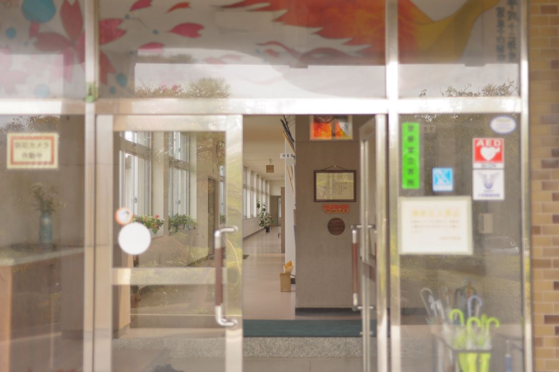 facilities at a middle school in nawa, yonago