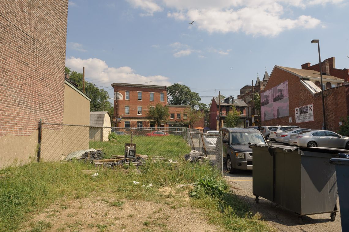 urban parking lot