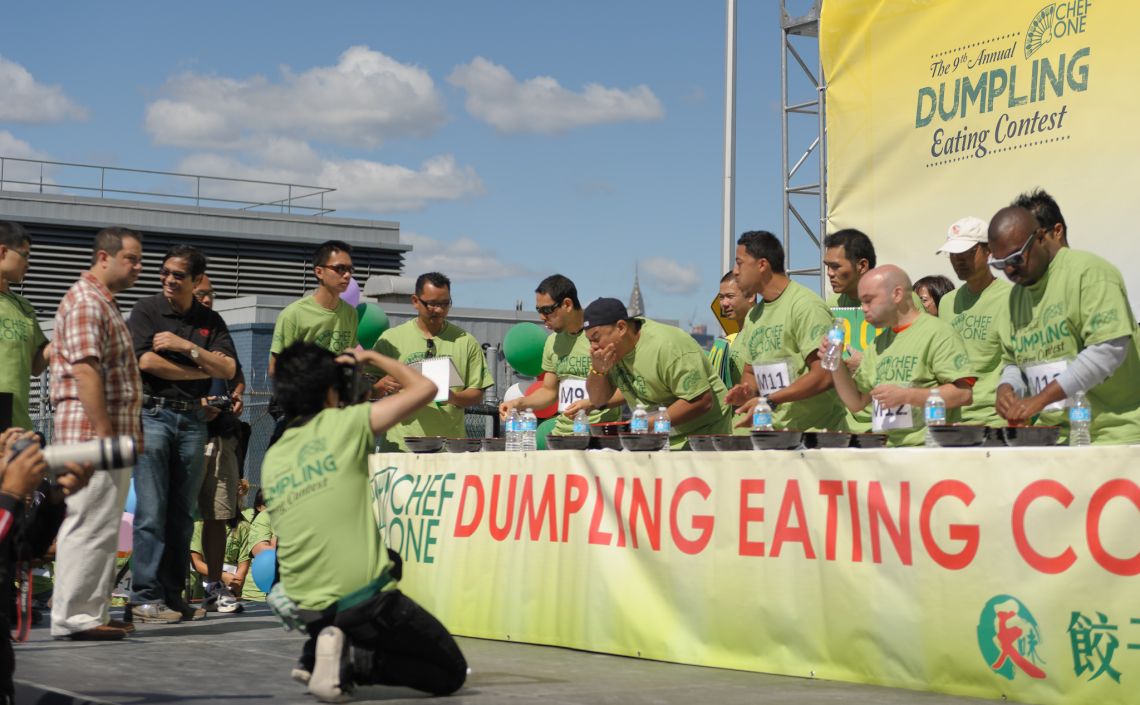 dumpling eating contest williamsburg 2012