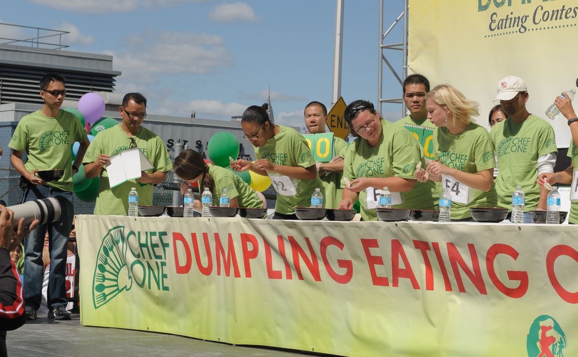 dumpling eating contest williamsburg 2012