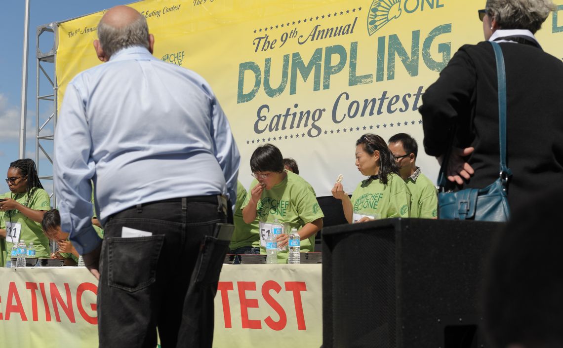 dumpling eating contest williamsburg 2012