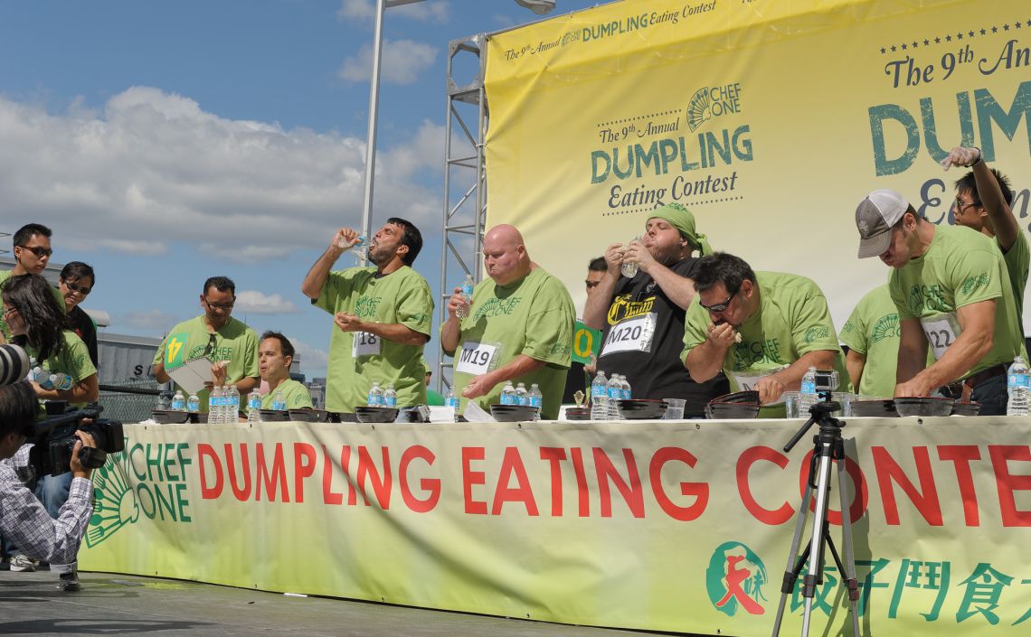 dumpling eating contest williamsburg 2012