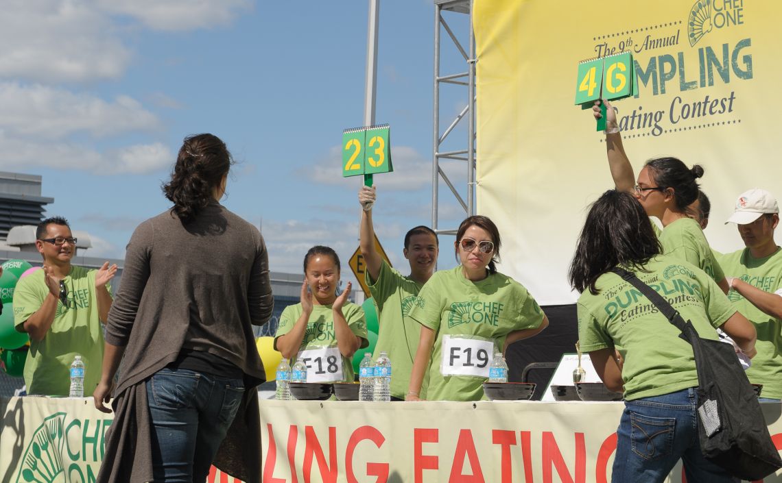 dumpling eating contest williamsburg 2012