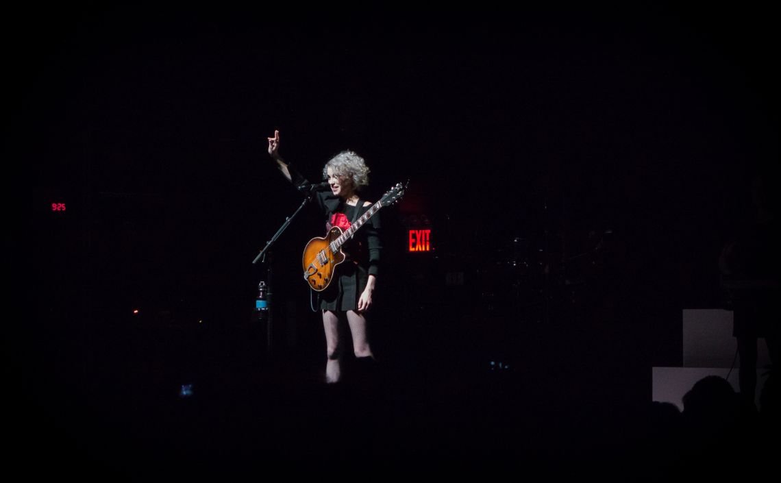 St. Vincent performing at Termainal 5