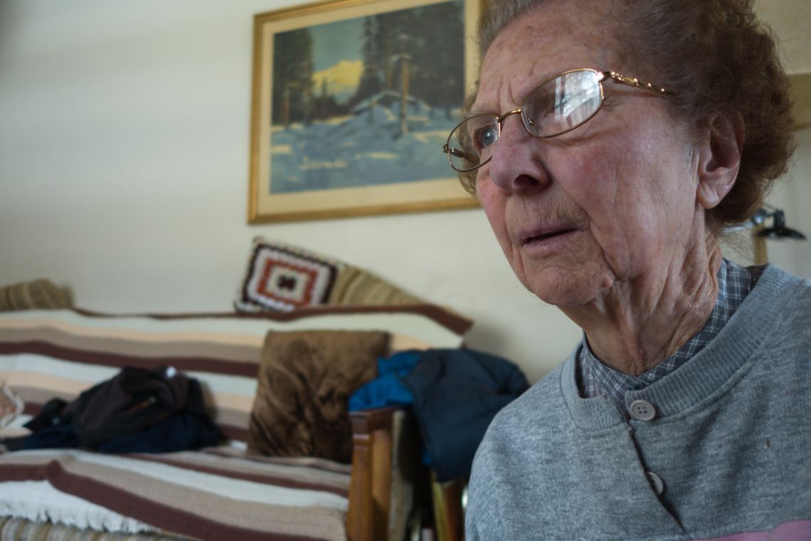 Grandma, view from the camera in my hands