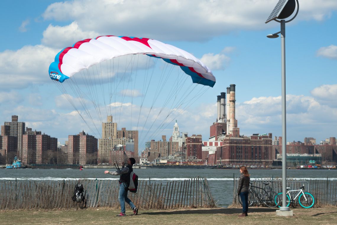 Man with Parasail