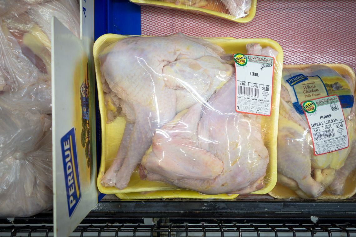 fowl in a underlabeled package