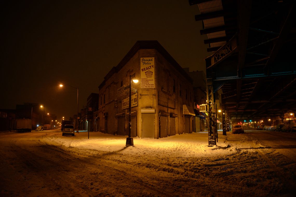 The neighborhood streets are nearly empty, nearly everywhere.