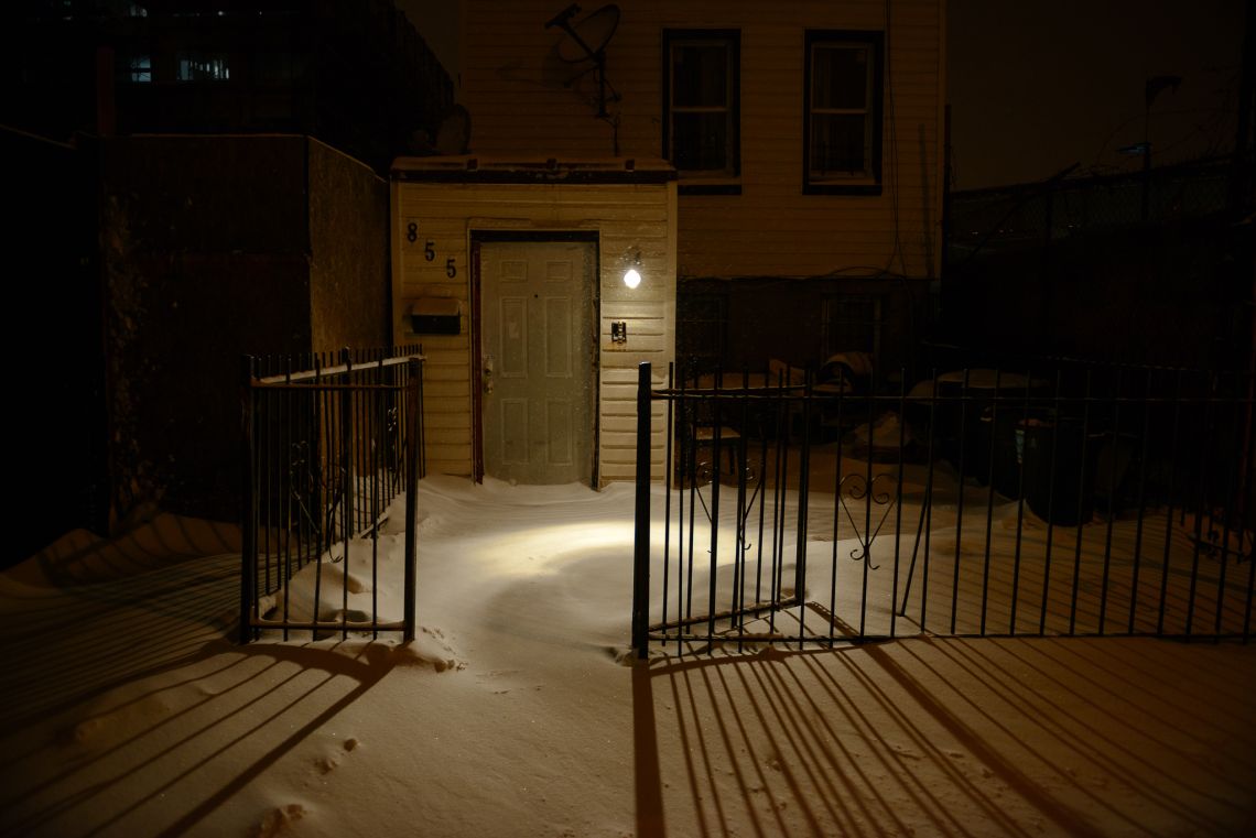 gate open in snow bed-stuy juno