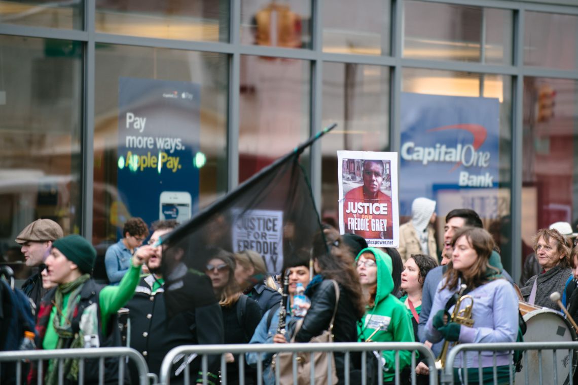 marchers at may day nyc 2015