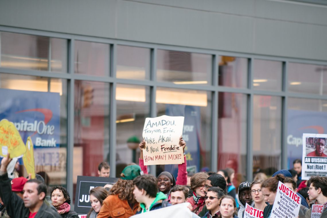 marchers at may day nyc 2015