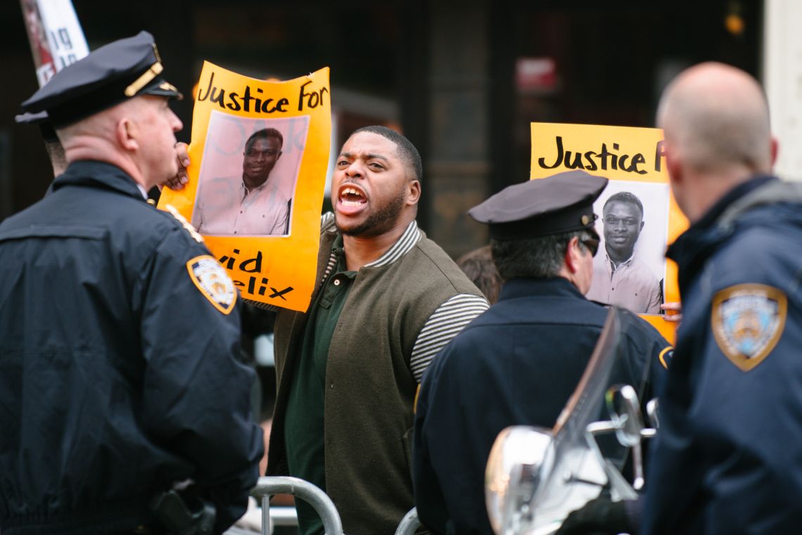 marchers at may day nyc 2015