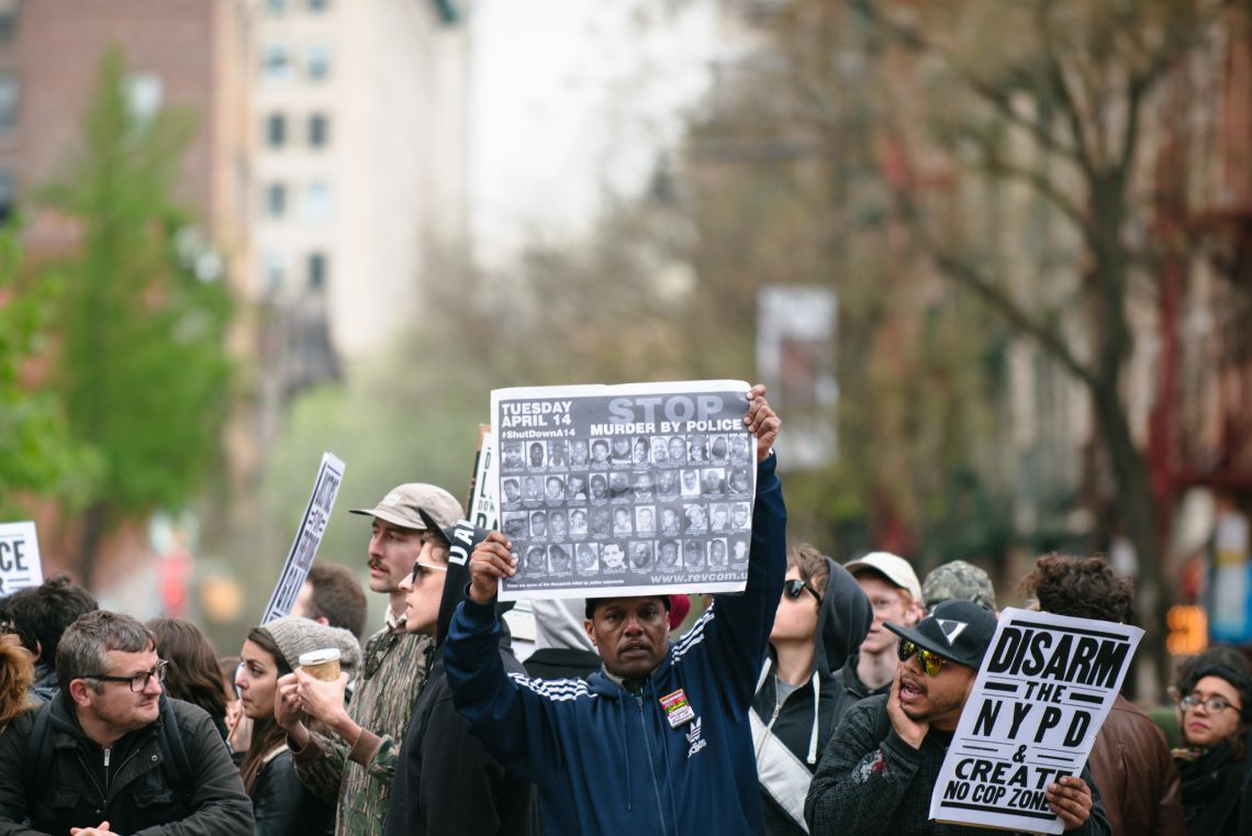 marchers at may day nyc 2015
