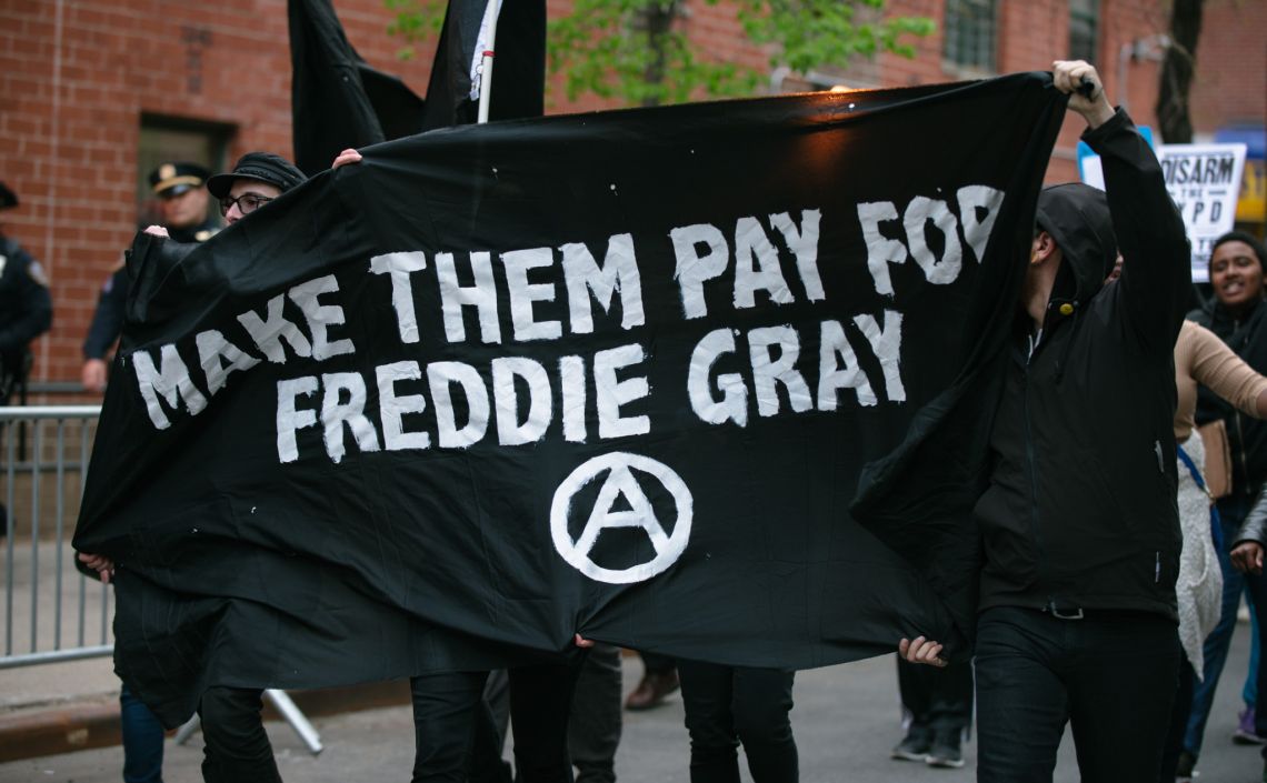 marchers at may day nyc 2015