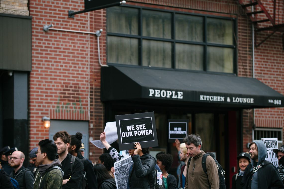 marchers at may day nyc 2015