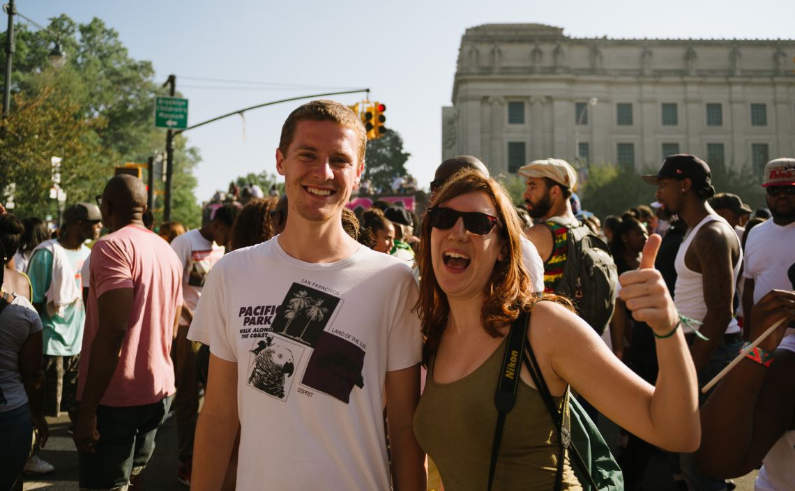 I brought my Couchsurfers along at the 2015 West Indies Day Parade in Brooklyn
