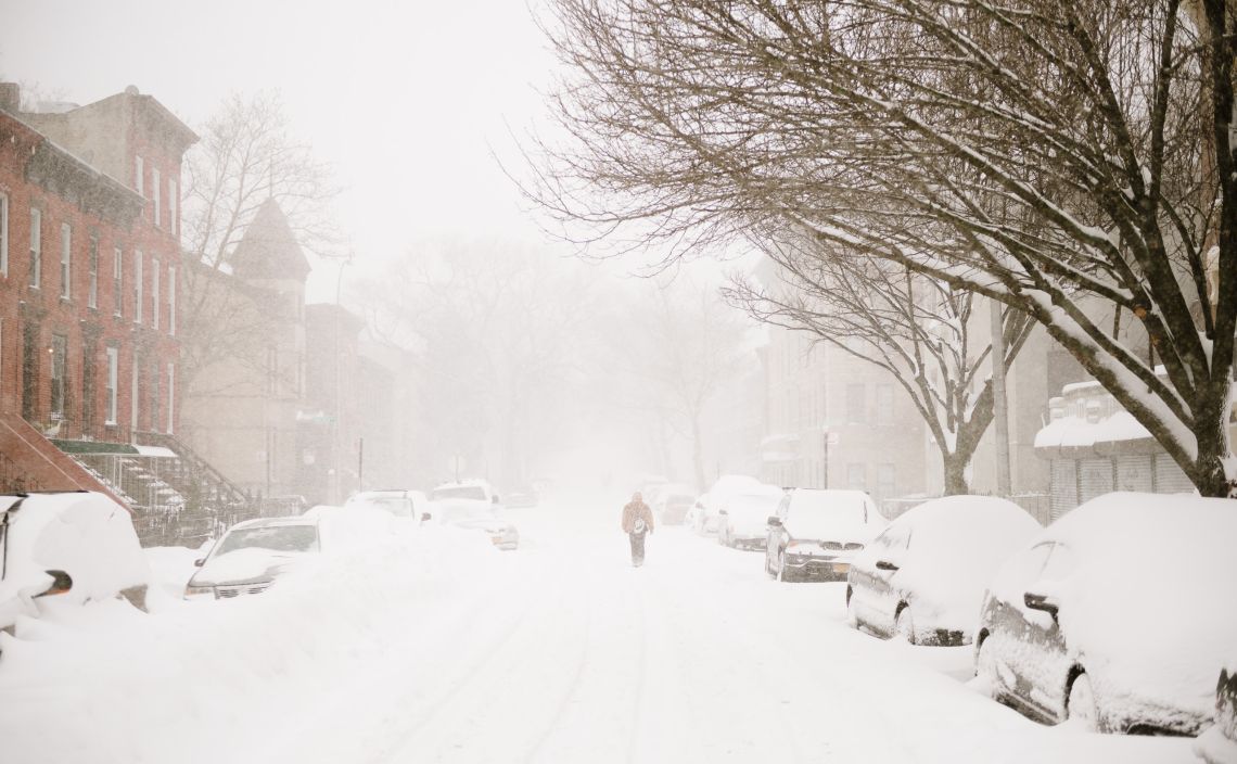 Pedestrian on Quincy Ave
