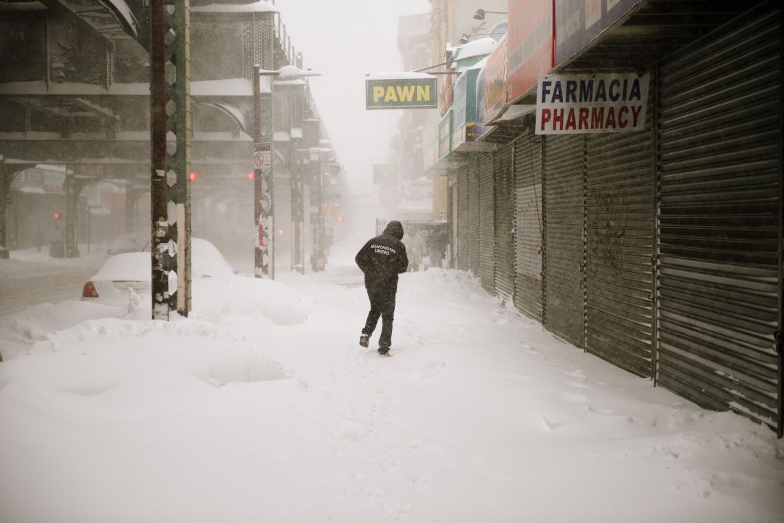 Pedestrian on Broadway