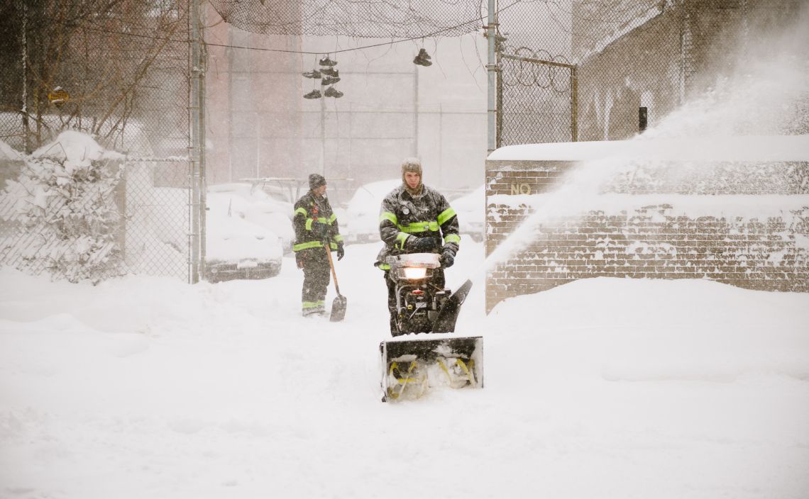 FDNY clearing a path on Gates Ave