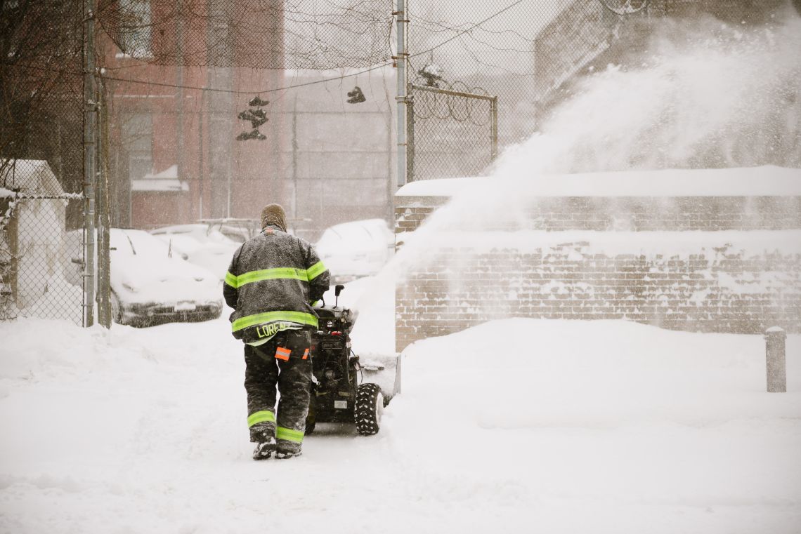 FDNY clearing a path on Gates Ave