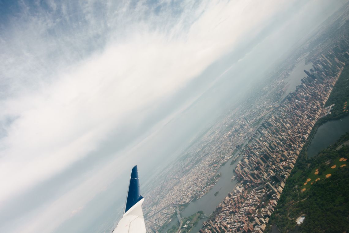 Wingtip over Central Park