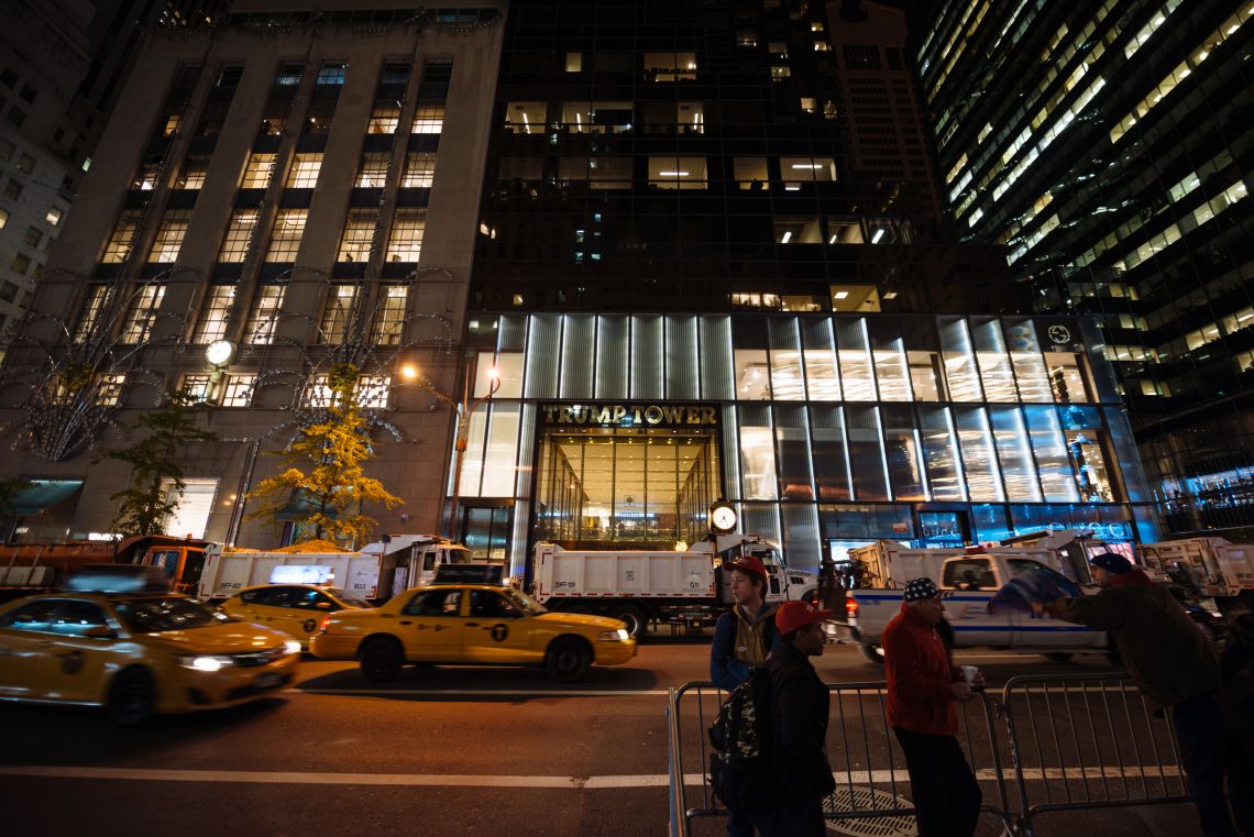 Outside Trump Tower