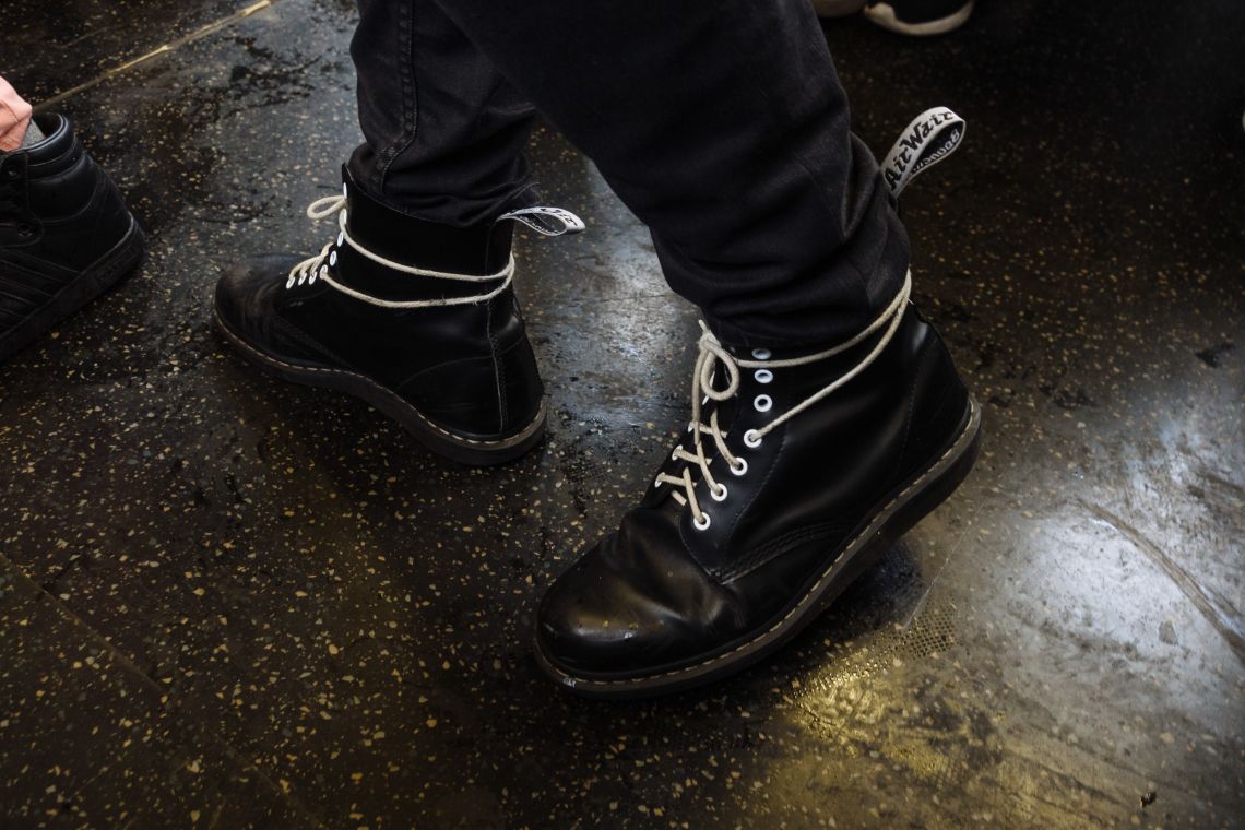 The Docs with white laces