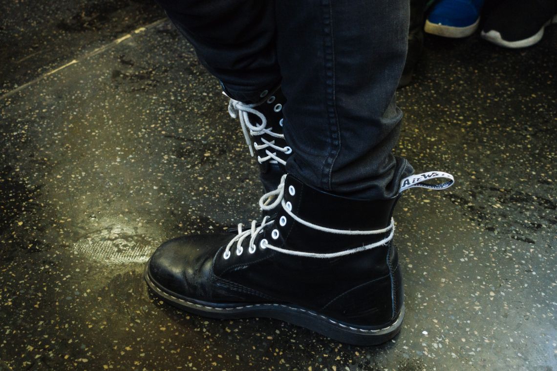 The Docs with white laces