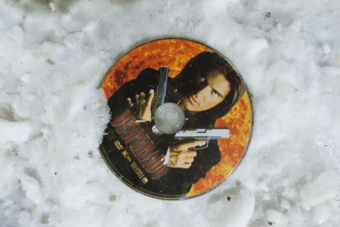 A lone gunman in the snow.