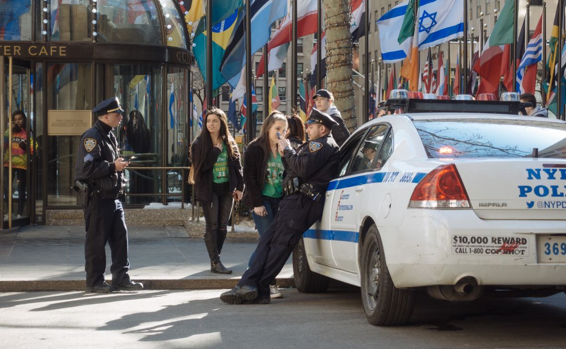 NYPD flirting with revelers
