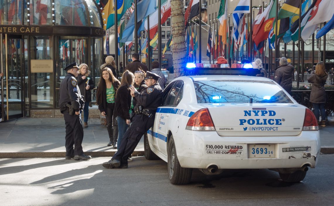 NYPD flirting with revelers