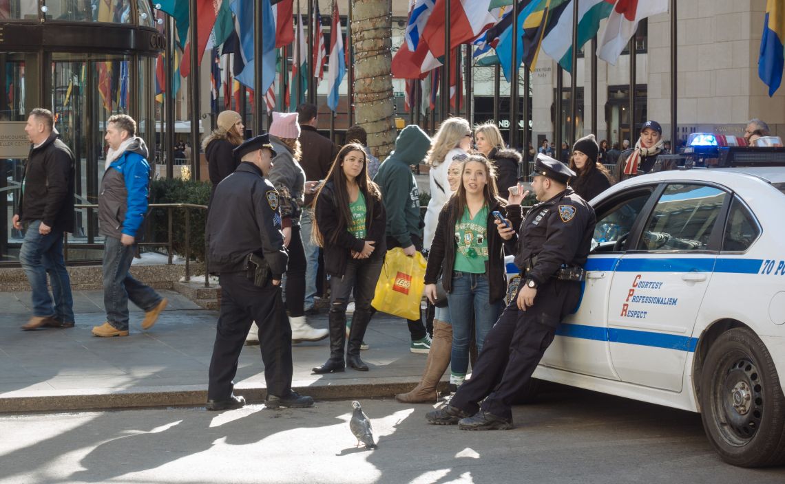 NYPD flirting with revelers