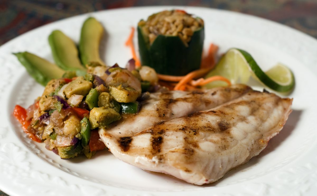 Grilled Chicken and Roasted Peppers at Hotel Saxonburg