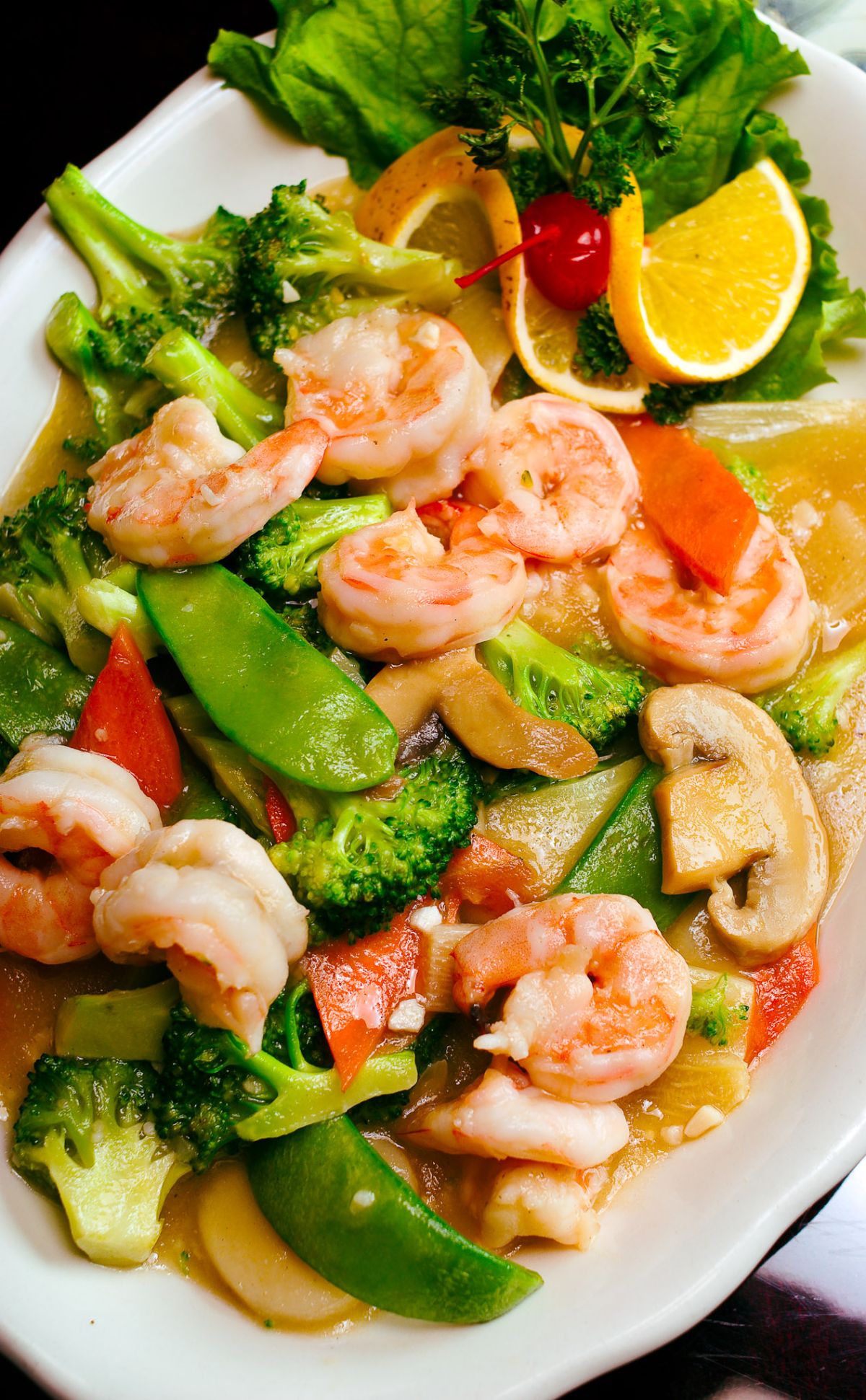 Shrimp with Mixed Vegetables at Jimmy Tsang's