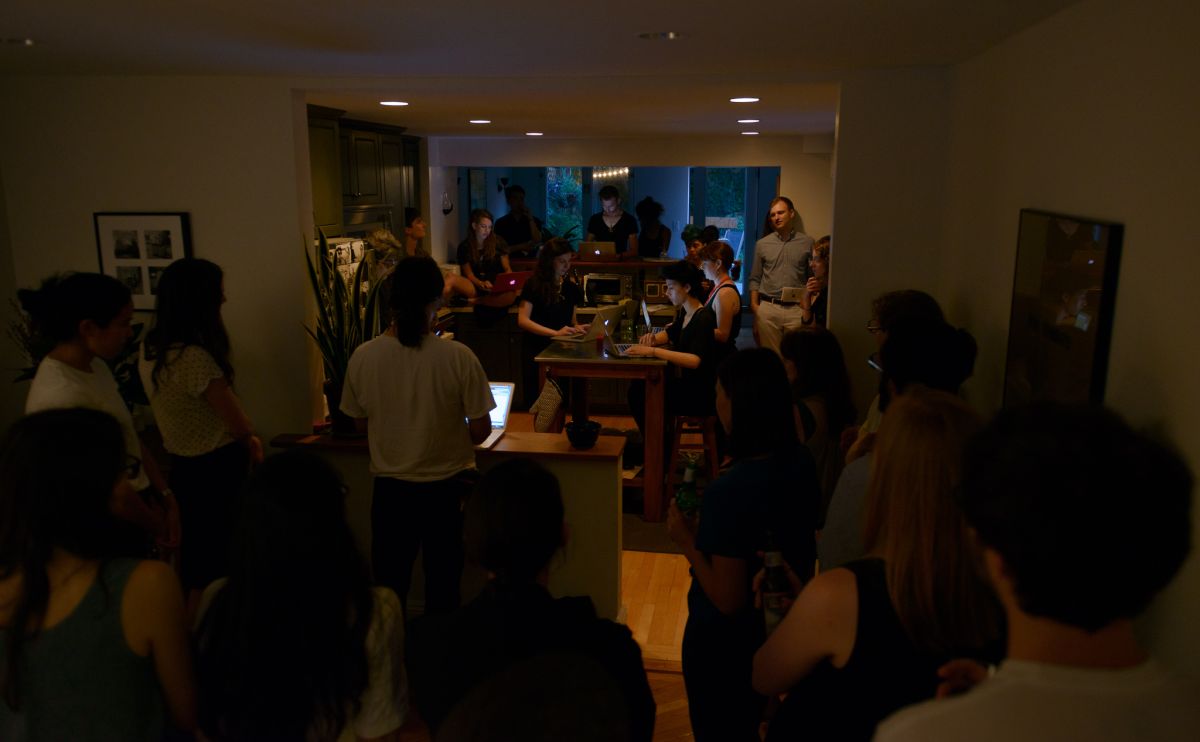 Daniel Fishkin performs Body Piece (2014) for laptop ensemble.