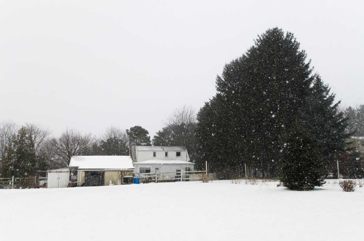 grandparents house in winter