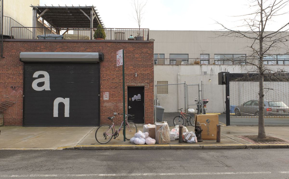Outside 60 Freeman St, in Greenpoint, Brooklyn. 