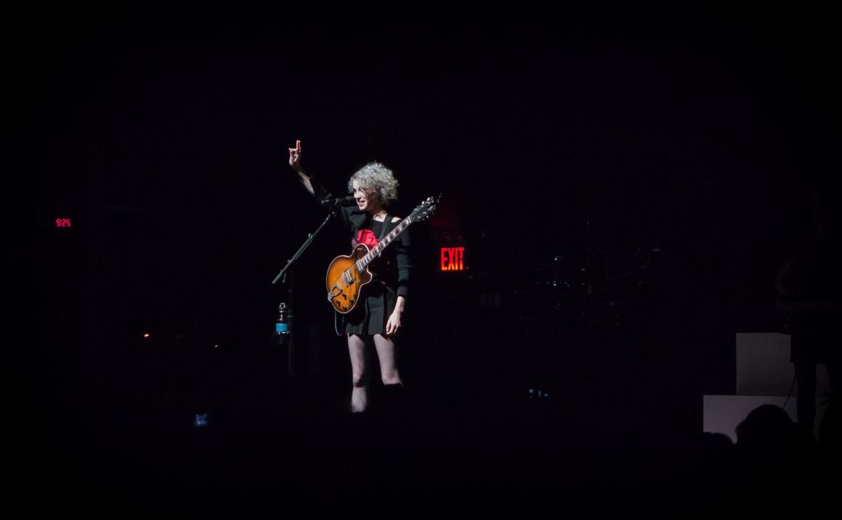 St. Vincent performing at Termainal 5