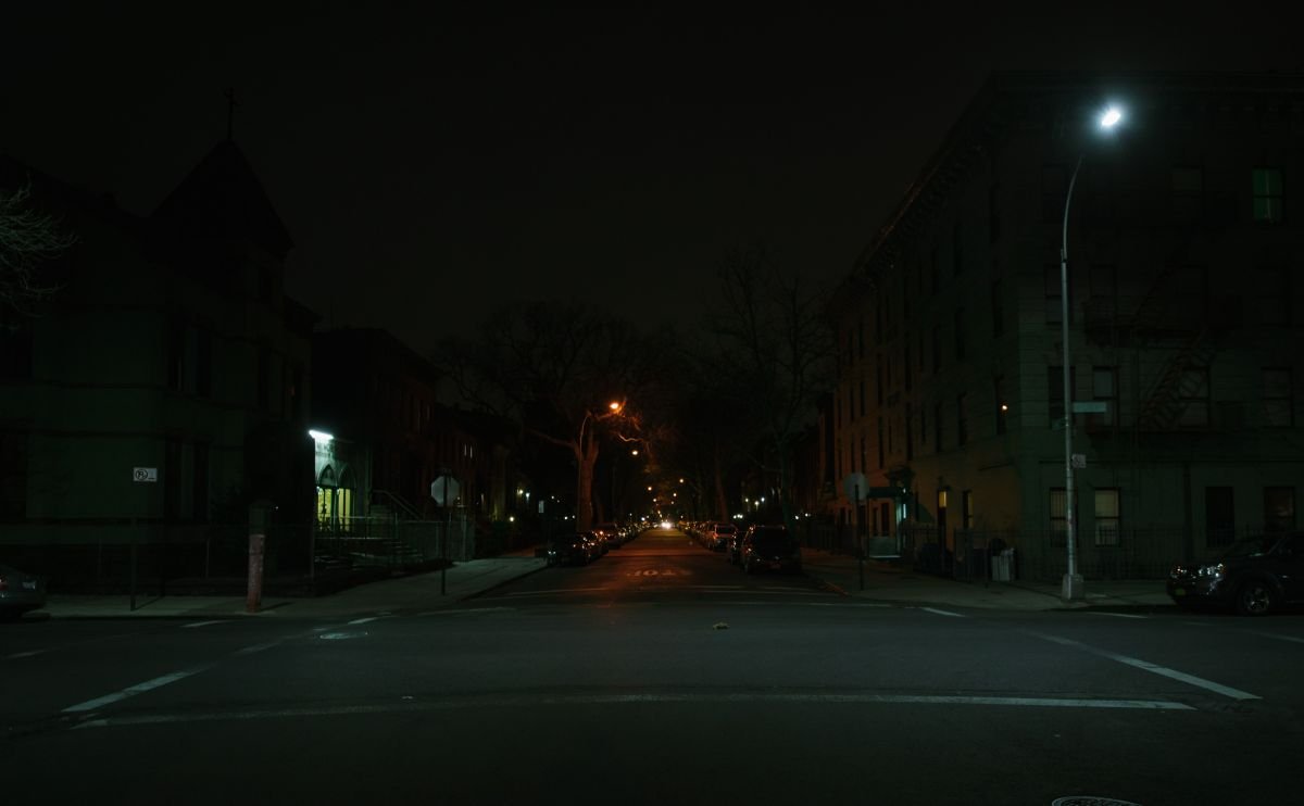 Patchen Avenue, now lit by LED
