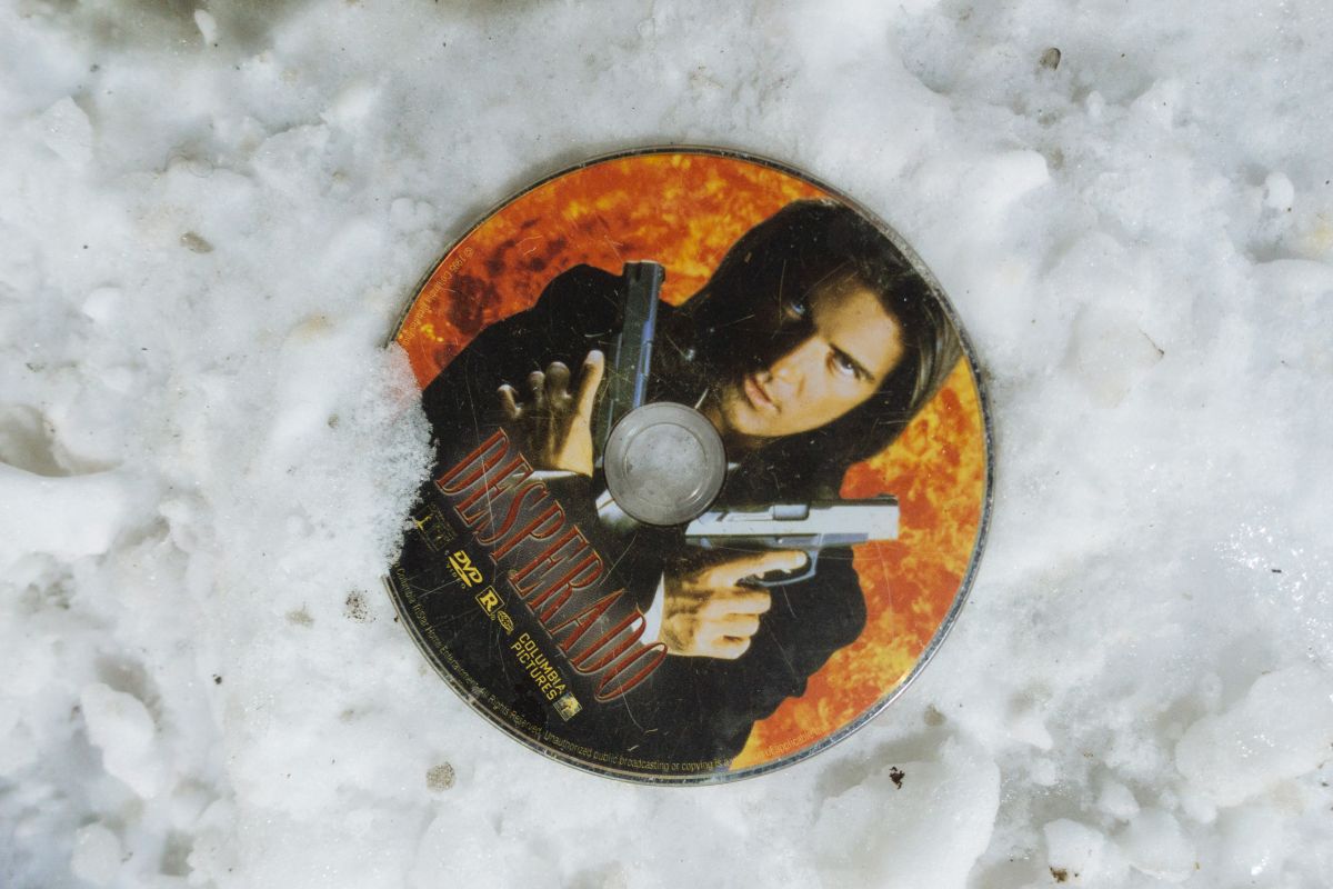 A lone gunman in the snow.