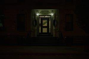 A well-lit doorway on Patchen Ave