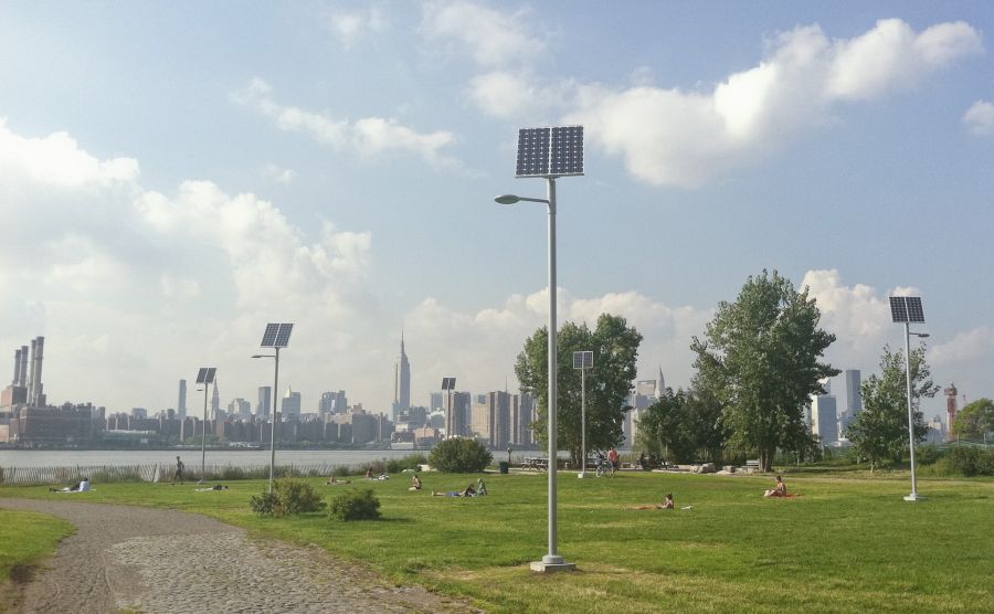 sunbathers new york city williamsburg brooklyn manhattan skyline