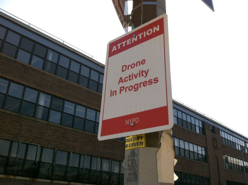 drone activity sign