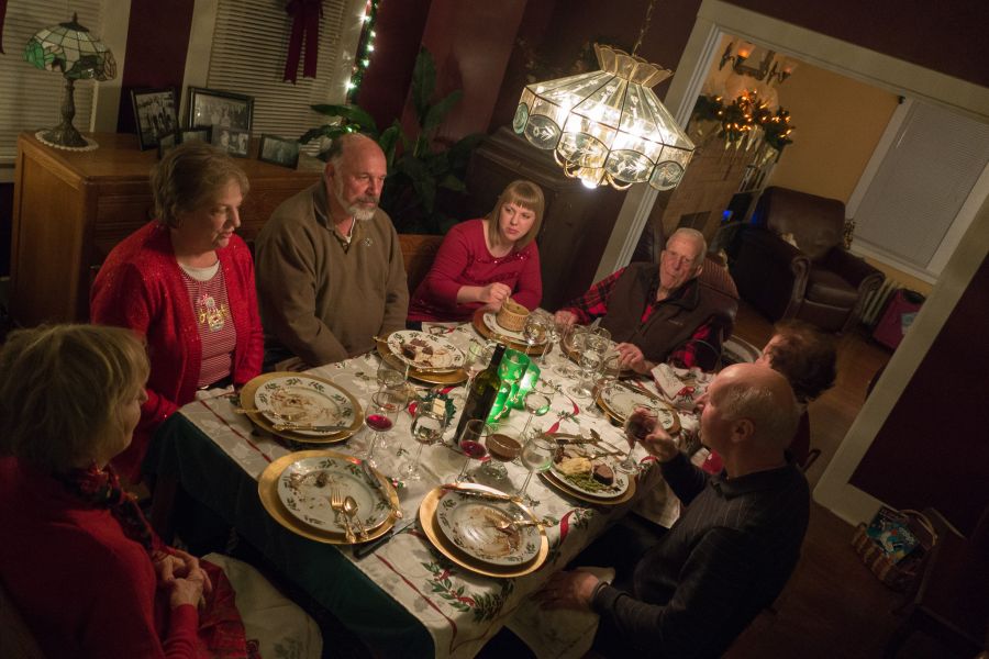 christmas dinner with the family