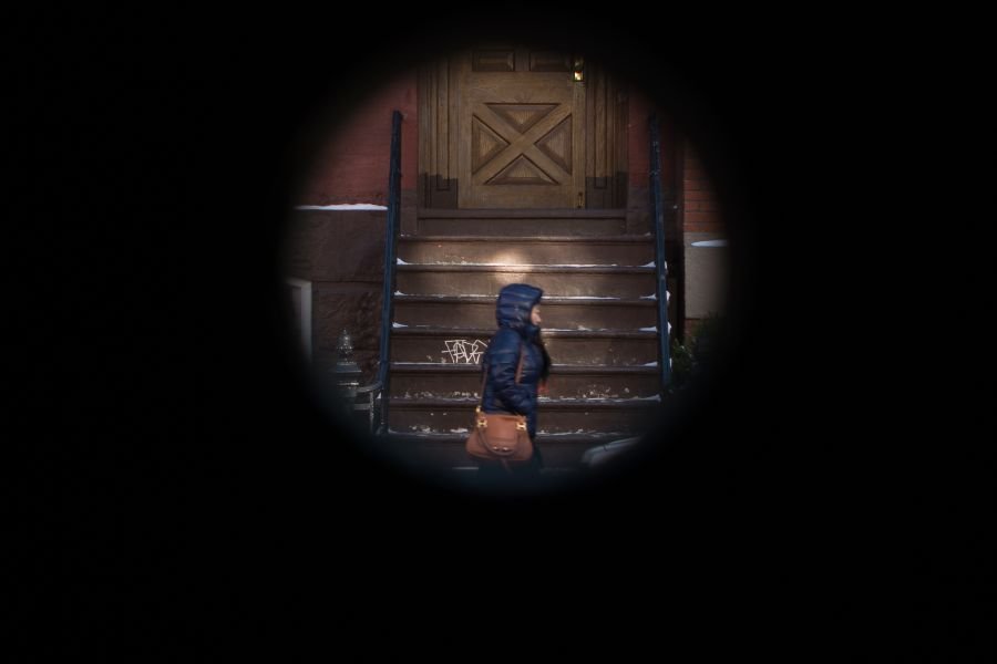 Pedestrian on Bedford Ave