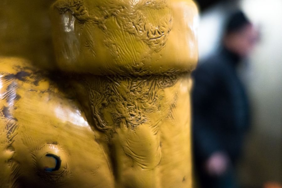 painted yellow pipe subway nyc