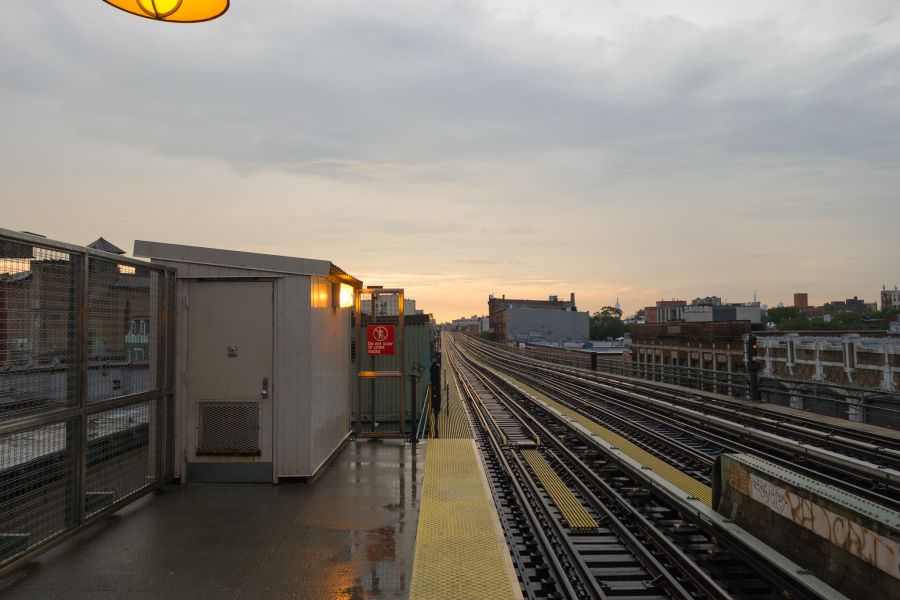 ABrooklyn Sunset from Gates Avenue J