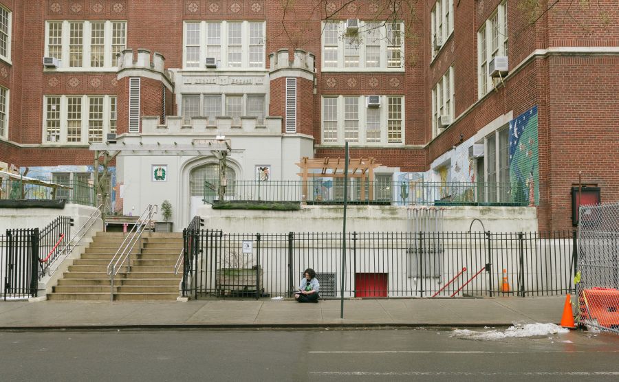 Lyricist at work in the West Village or maybe this is Hudson Square